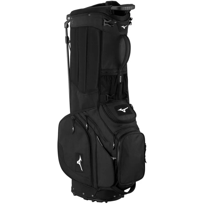 ミズノ　BR-D4 スタンド付きゴルフバッグ 黒 Mizuno BR-D4 Stand Bag - Golfballs.com