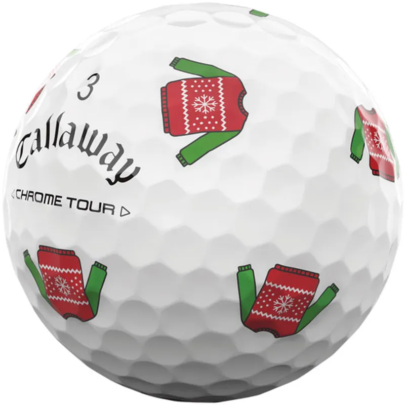 Callaway Golf 2024 Chrome Tour Truvis Ugly Sweater Golf Balls