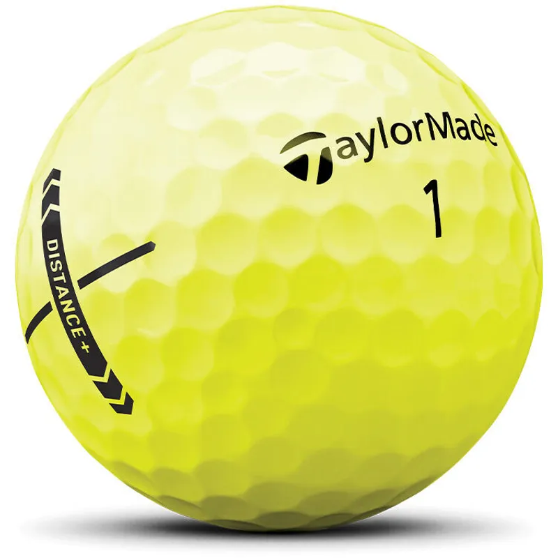 TaylorMade Distance+ Yellow Golf Balls - Golfballs.com