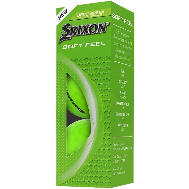 Srixon Soft Feel 14 Brite Green Golf Balls - Golfballs.com