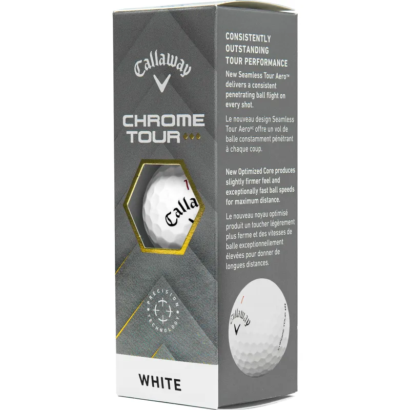 Callaway Golf Chrome Tour Triple Diamond Golf Balls - 2025 Model