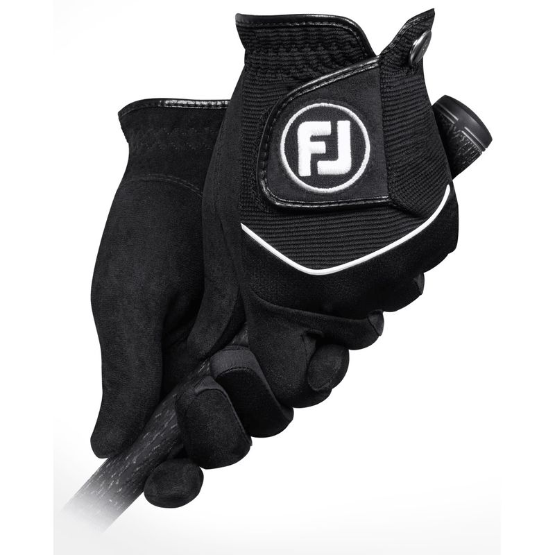 FootJoy RainGrip Golf Gloves - Black - X-Large Pair