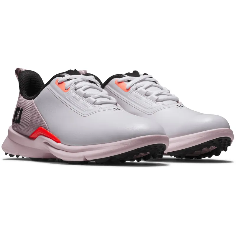 FootJoy FJ シューズ ホワイト/ピンク/オレンジ FootJoy FJ Fuel Golf Shoes for Women - Golfballs.com