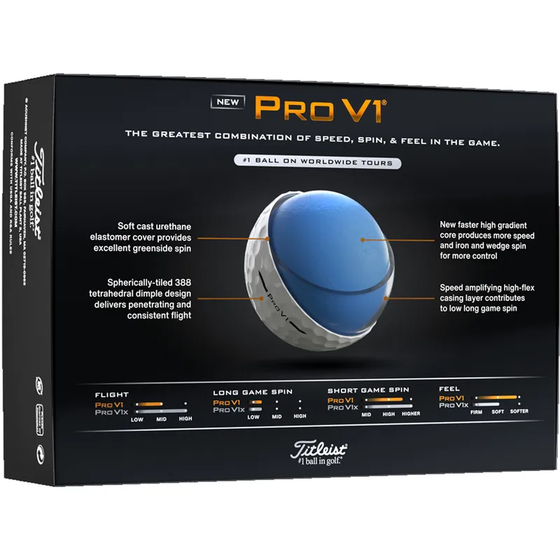 Titleist Pro V1 Golf Balls - Buy 3 DZ Get 1 DZ Free - 2025 Model