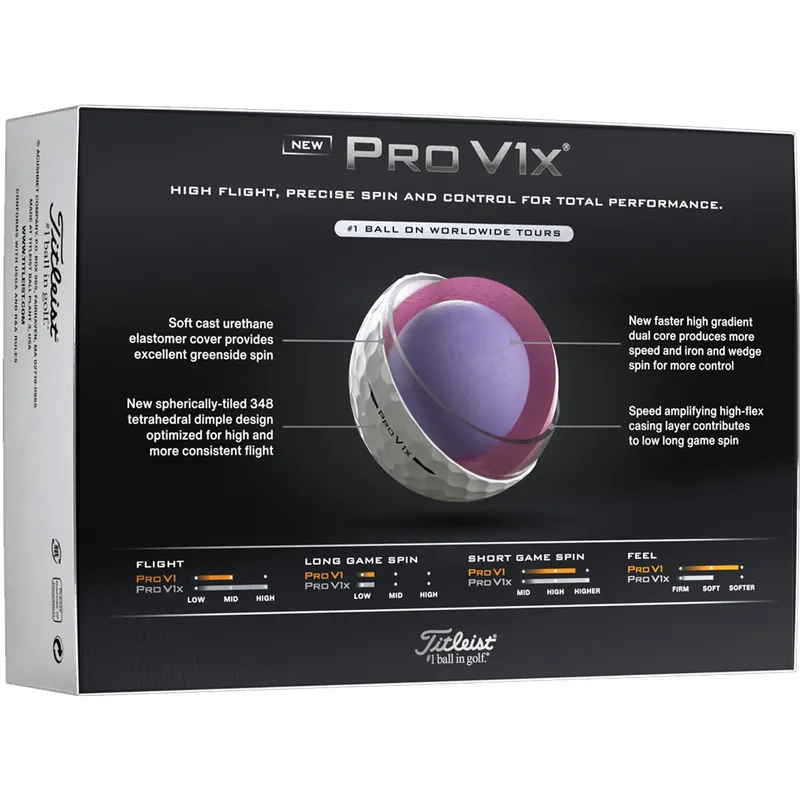 Titleist Pro V1x High Number Golf Balls - Buy 3 DZ Get 1 DZ Free