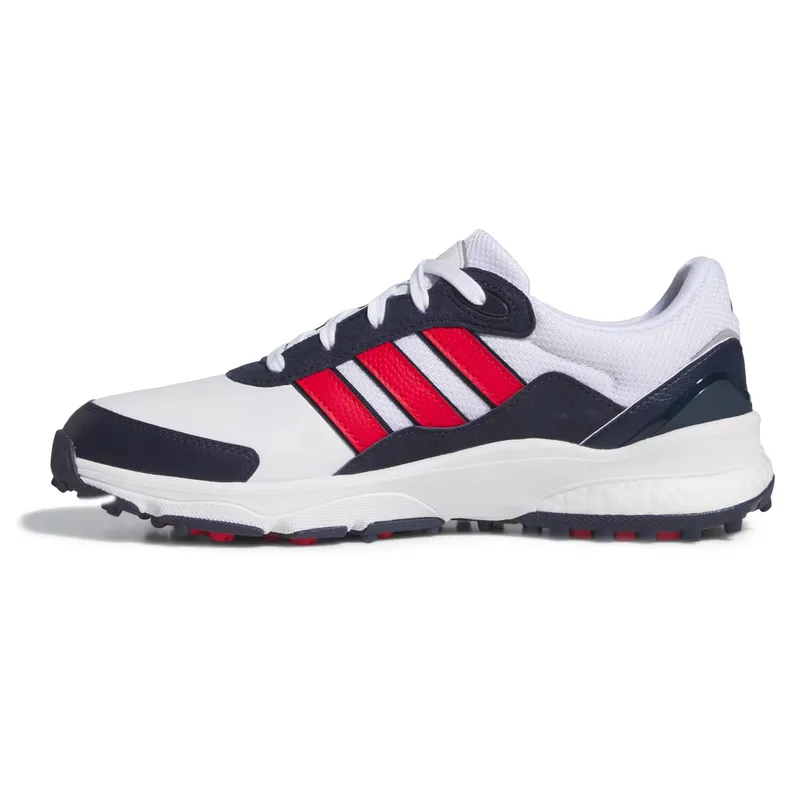 (取寄) アディダス ゴルフ メンズ Sw スパイクレス ゴルフ シューズ adidas Golf men SW 5540 Spikeless Golf Shoes Footwear White/Pure Ruby/Collegiate Navy Adidas SW 5540 Spikeless Golf Shoes - Golfballs.com