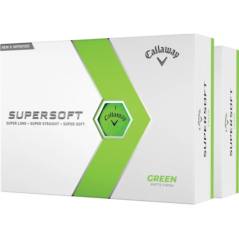 Callaway Golf Supersoft Matte Green Golf Balls - Double Dozen