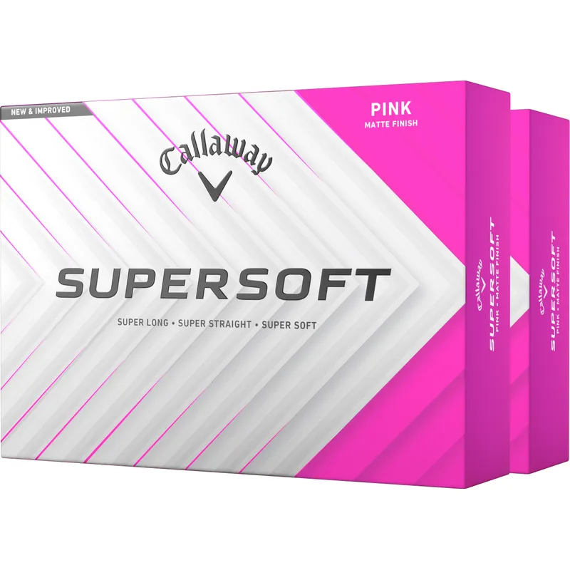Callaway Golf Supersoft Pink Golf Balls - Double Dozen - 2025 Model