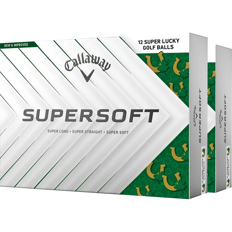Callaway Golf Supersoft Lucky Golf Balls - Double Dozen - 2025 Model