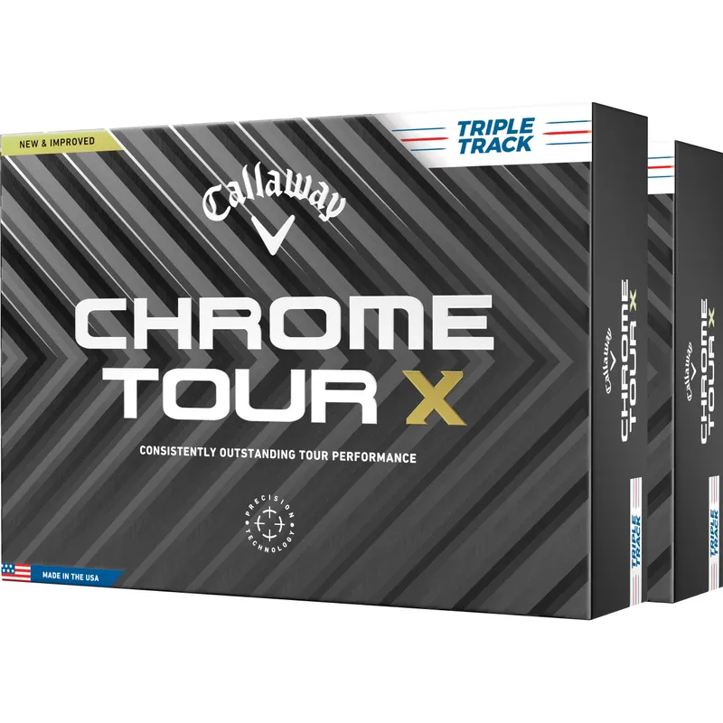 Callaway Golf Chrome Tour X Triple Track Golf Balls - Double Dozen