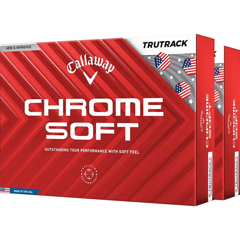 Callaway Golf Chrome Soft USA TruTrack Golf Balls - Double Dozen
