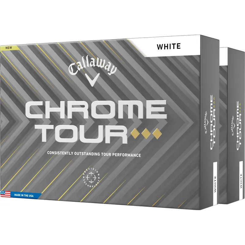 Callaway Golf Chrome Tour Triple Diamond Golf Balls - Double Dozen - 2025 Model