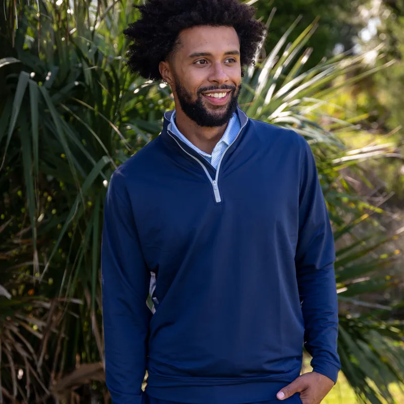 Blue Cypress The Isaac Quarter-Zip Pullover - Golfballs.com