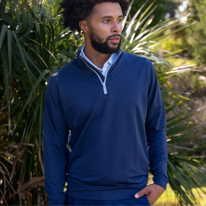 Blue Cypress The Isaac Quarter-Zip Pullover - Golfballs.com