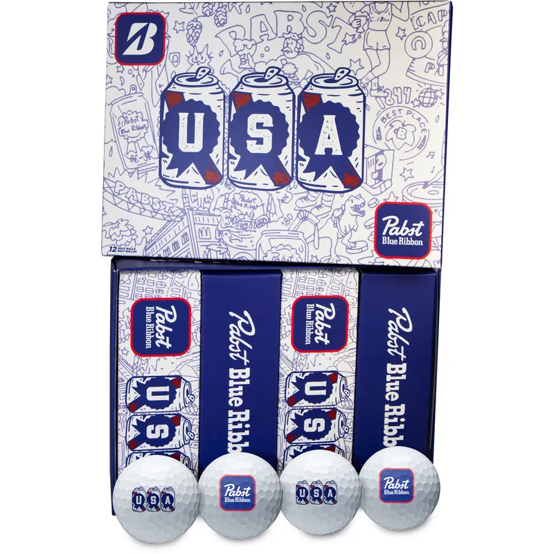 Bridgestone Tour B RX Pabst Blue Ribbon Limited Edition Golf Balls