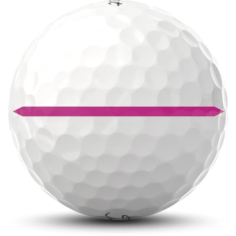Titleist Pro V1x Left Dash Performance Alignment Golf Balls - Pink
