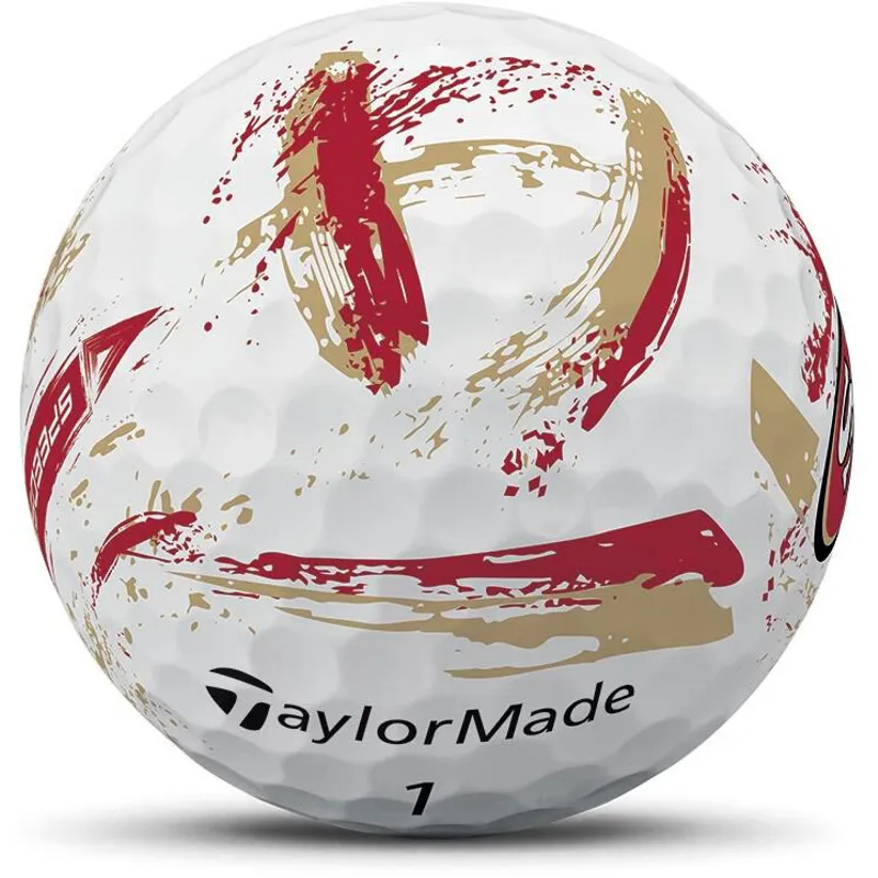 TaylorMade SpeedSoft NFL Ink Golf Balls - San Francisco 49ers