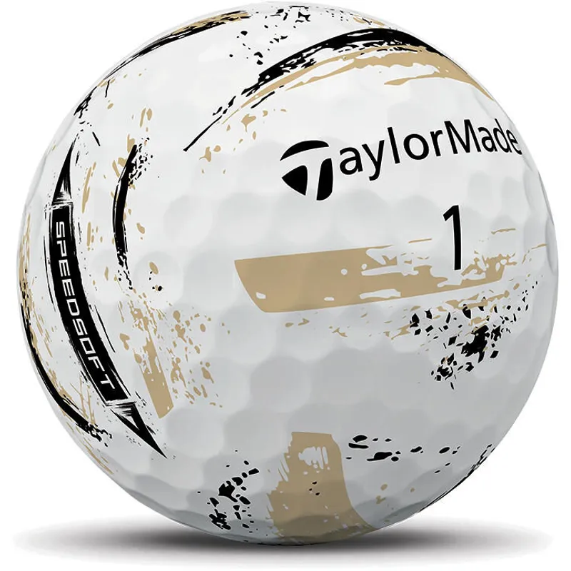 TaylorMade SpeedSoft NFL Ink Golf Balls - New Orleans Saints