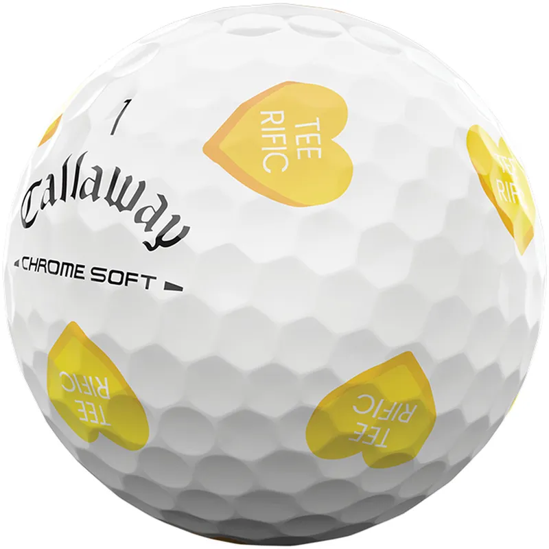Callaway Golf Chrome Soft Hearts TruVis Golf Balls - 2026 Model