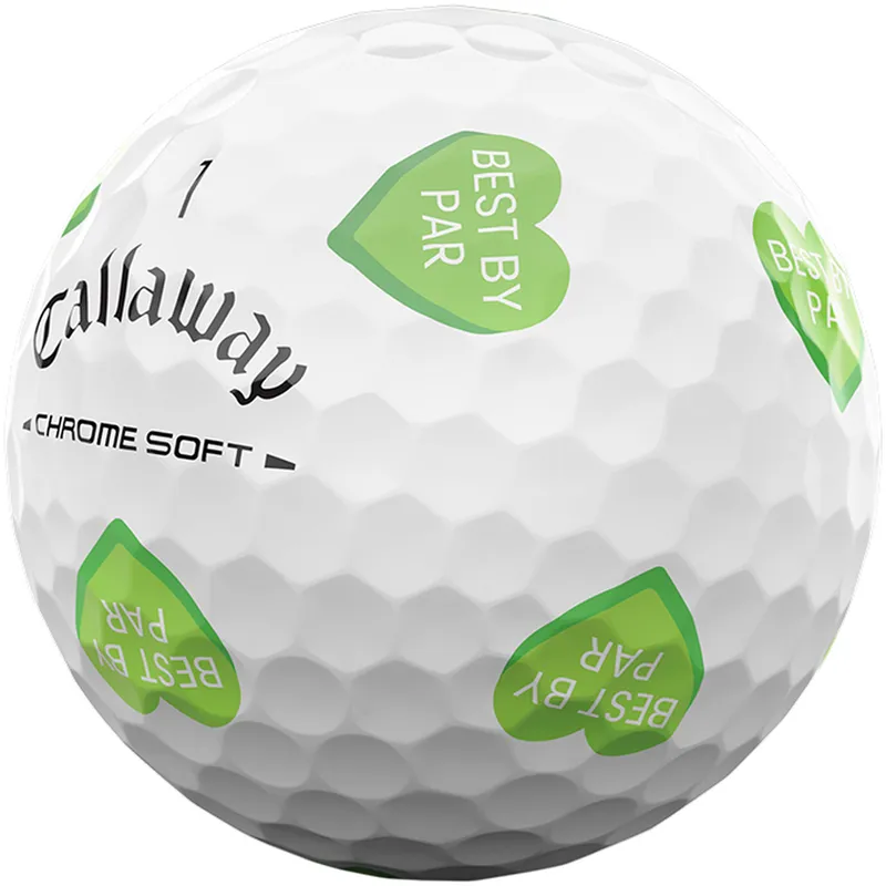 Callaway Golf Chrome Soft Hearts TruVis Golf Balls - 2026 Model