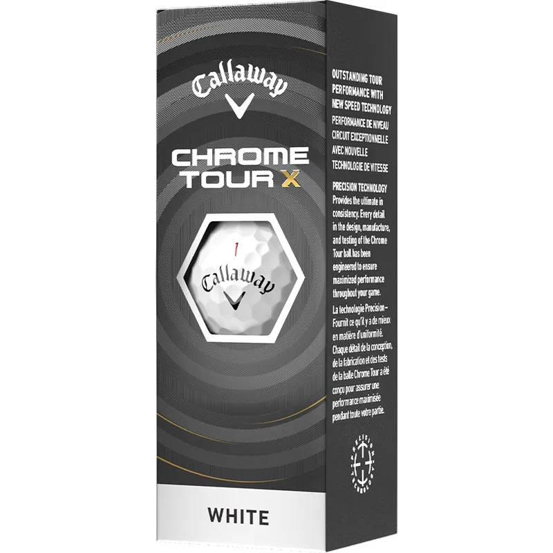Callaway Golf Chrome Tour X Golf Balls - 2026 Model - Golfballs.com