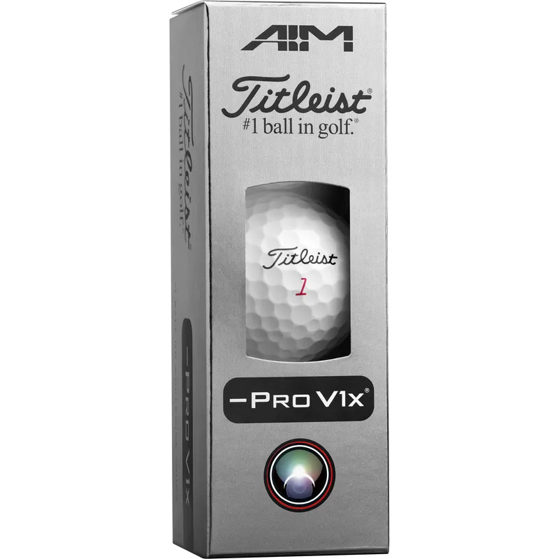Titleist Pro V1x Left Dash Aim Enhanced Golf Balls - 2026 Model
