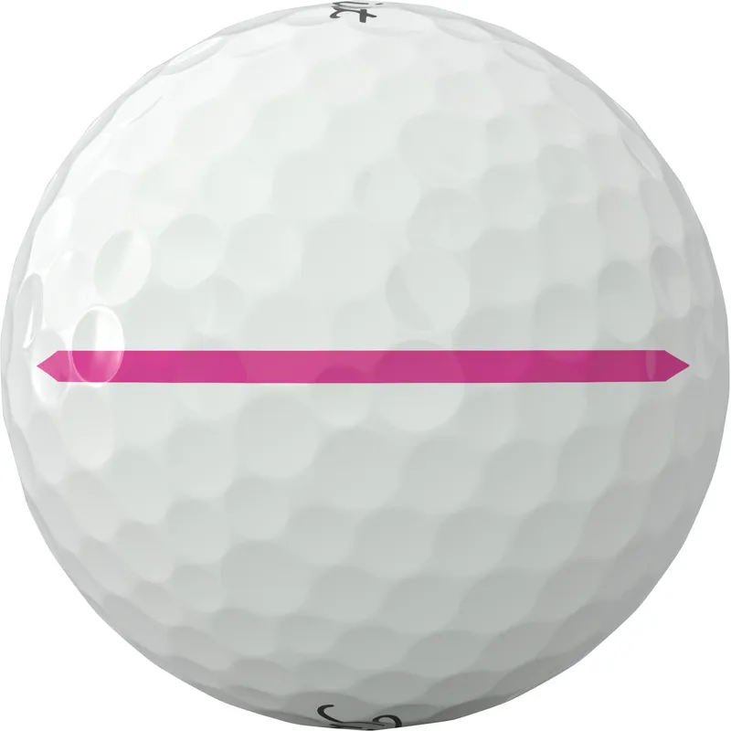 Titleist Pro V1x Left Dash Aim Performance Golf Balls - Pink Ink