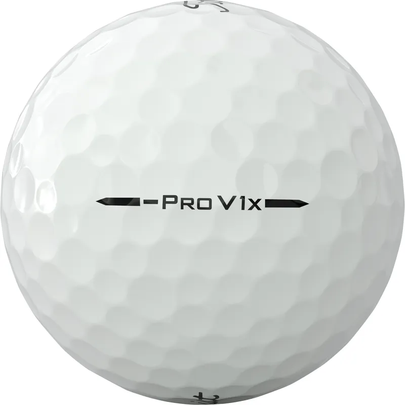 Titleist Pro V1x Left Dash Aim Performance Golf Balls - Red Ink