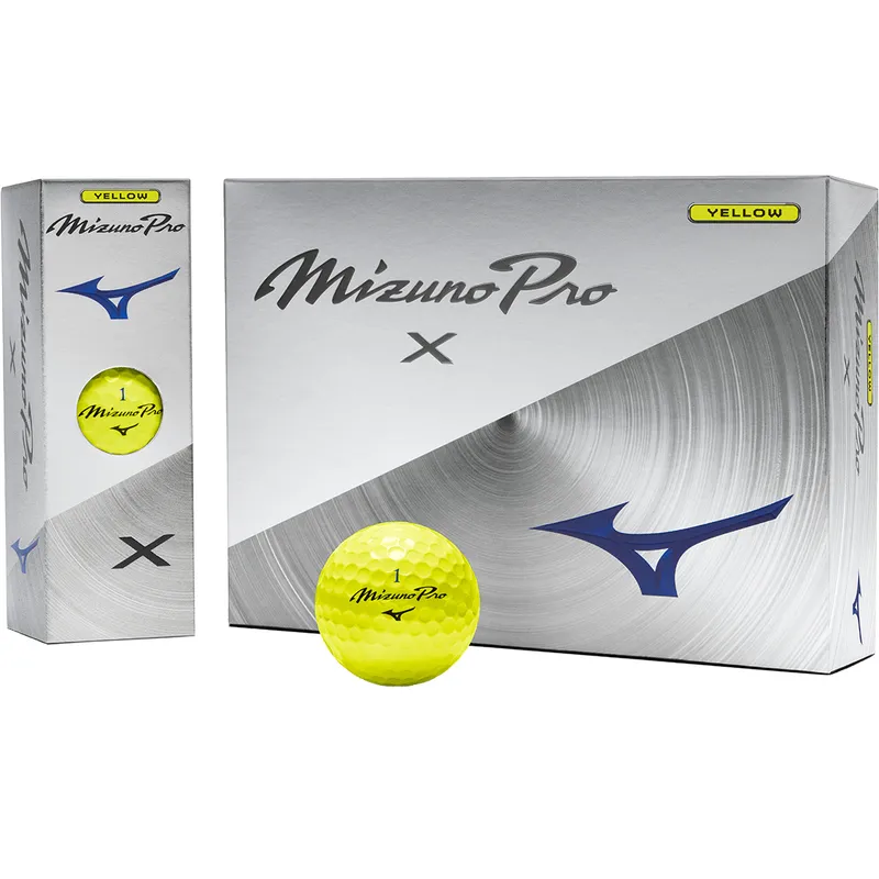 MizunoPro X、Sゴルフボール イエロー2ダース Mizuno Pro X Yellow Golf Balls - Buy 2 DZ Get 1 DZ Free