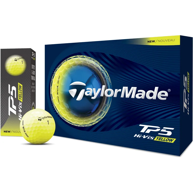 TaylorMade TP5 pix Hi-Vis Yellow 3ダースセット TaylorMade TP5 Yellow Golf Balls - Buy 3 DZ Get 1 DZ Free - 2026