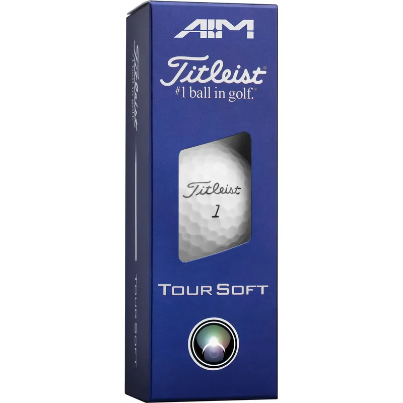 Titleist Tour Soft AIM Red Golf Balls - 2026 Model - Golfballs.com