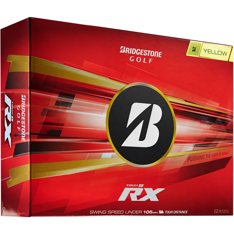 Bridgestone Tour B RX Yellow Golf Balls - Double Dozen - Golfballs.com