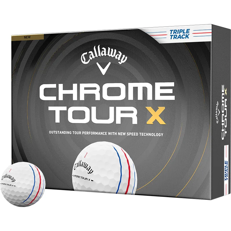 Callaway Golf Chrome Tour X Triple Track Golf Balls - Double Dozen