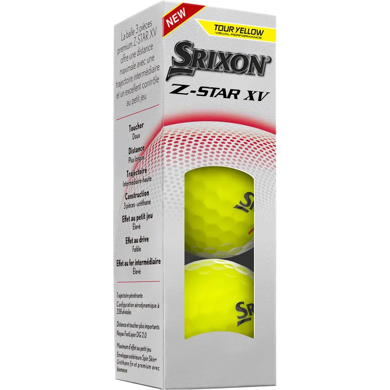 Srixon Z-Star XV 9 Yellow Golf Balls - Double Dozen - Golfballs.com